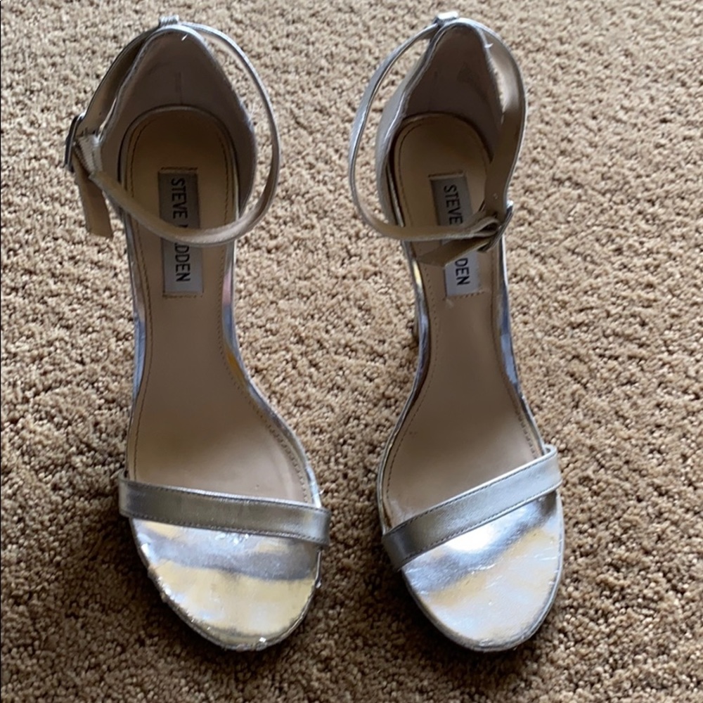 Silver Steve Madden shoes
